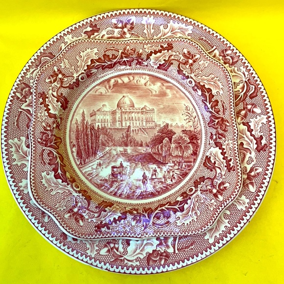 Johnson Bros. England Dining Vintage Burgundycream Johnson Bros Tableware Poshmark